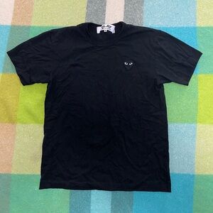 Comme des Garçons Black Short-Sleeve Heart Logo Tee